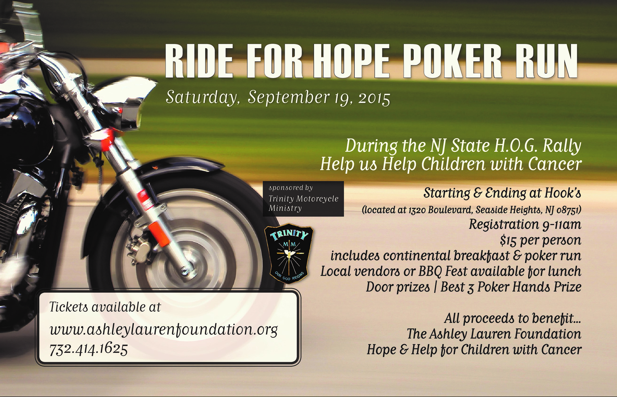 3rd Annual “Ride for Hope” Motorcycle Run