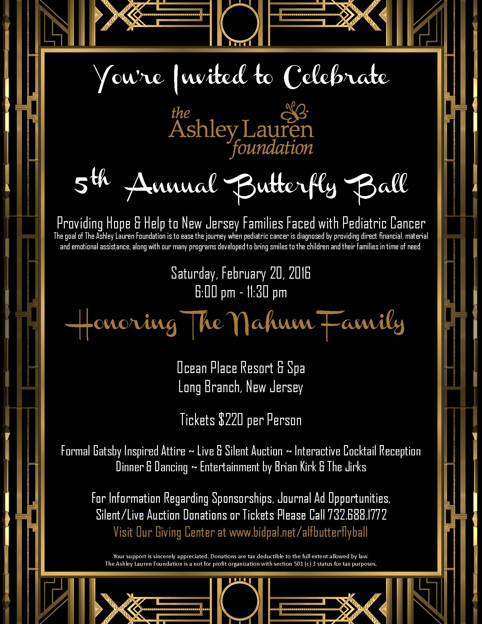 ALF’s 5th Annual Butterfly Ball Honoring The Nahum Family
